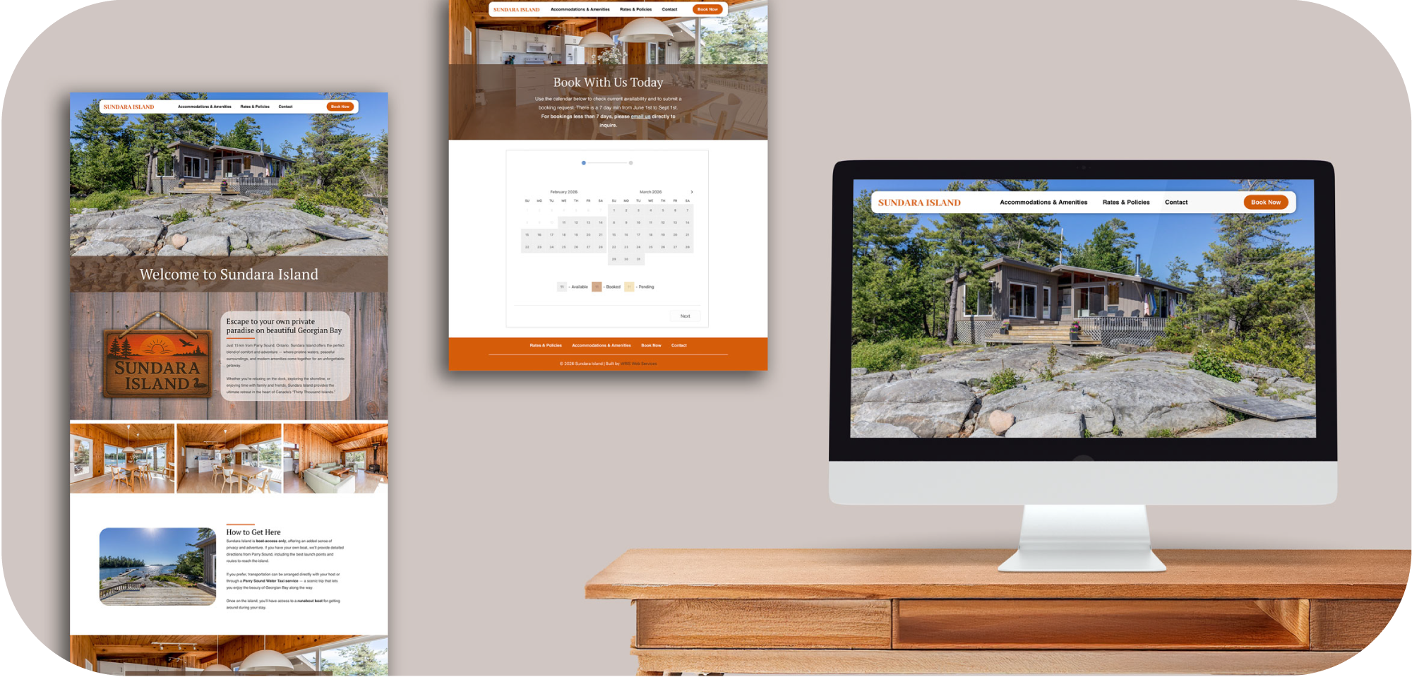image of sundara website mock ups